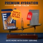 Vitalyte Electrolyte Powder Drink Mix, Isotonic Electrolyte Hydration Mix, Gluten Free Post Workout Powder Mix, Pack of 1, 35 oz., Orange Flavor. - Image 5