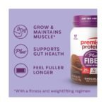 Premier Protein Plus Fiber Powder - Chocolate - Whey Protein - 26.4oz/17 Servings - Image 5