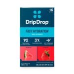 DripDrop Fast Variety Dietary Supplement Powder - Watermelon & Strawberry - 16ct