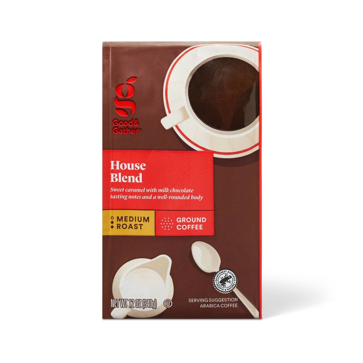 GUEST_61db3462-e0f6-44b8-b737-9170ed2148f3.jpg House Blend Medium Roast Ground Coffee - 12oz - Good & Gatherâ„¢ - Image 1