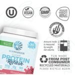CLEAR Protein Refresh Protein Powder, Plant Based Protein Powder, Sunwarrior, Raspberry, 420g (30 servings) - Image 4