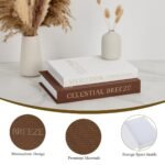 Set of 4 Linen Book-Shaped Storage Boxes – Magnetic Closure, Grey & Off-White, Space-Saving Organizer for Shelves, Desks, Living Room - Image 2