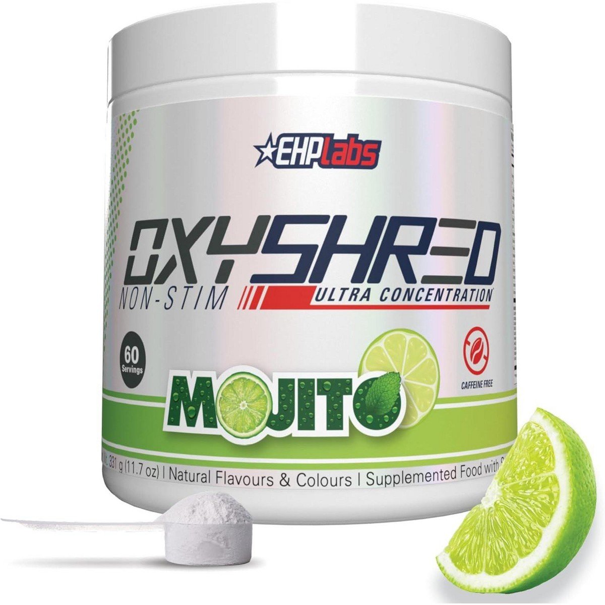 GUEST_63ea84e7-7cb7-4571-b7ae-69f6826e5af9.jpg EHPlabs OxyShred Non Stimulant Pre Workout Powder & Fat Burner - Caffeine & Sugar Free Preworkout Energy Powder - Mojito, 60 Servings - Image 1