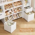BALHAM TRADE-55" Toy Storage Organizer with Drawers and Removable Bins Ideal for Playroom Grey 11.8"D x 55"W x 46"H - Image 5