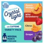 Crystal Light On The Go Energy Variety Pack - 44ct Packets: Sugar-Free, Non-Caffeinated