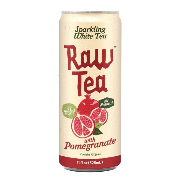 Raw Tea Sparkling White Tea with Pomegranate Juice - 11fl oz Can