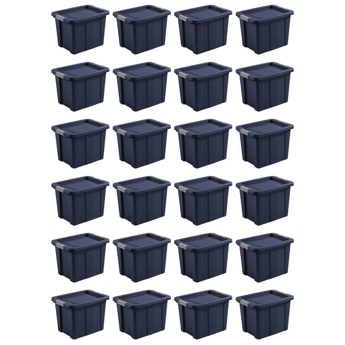 GUEST_65702685-64f5-4af6-af7f-6becd47a383b.jpg Sterilite Tuff1 18 Gal Plastic Storage Tote Bin w/Latching Lid, Blue (24 Pack) - Image 1