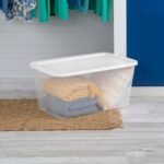 90qt Clear Storage Box White - Brightroom - Image 3