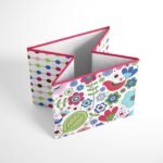 Bacati - Botanical Pink Storage Box Large - Image 2