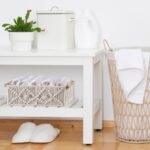 Sorbus Paper Rope Bathroom Baskets & Tissue Holder Set Lined Storage Set for Organizing - Store Washcloths, Hand Towels, Skincare (White) - Image 4