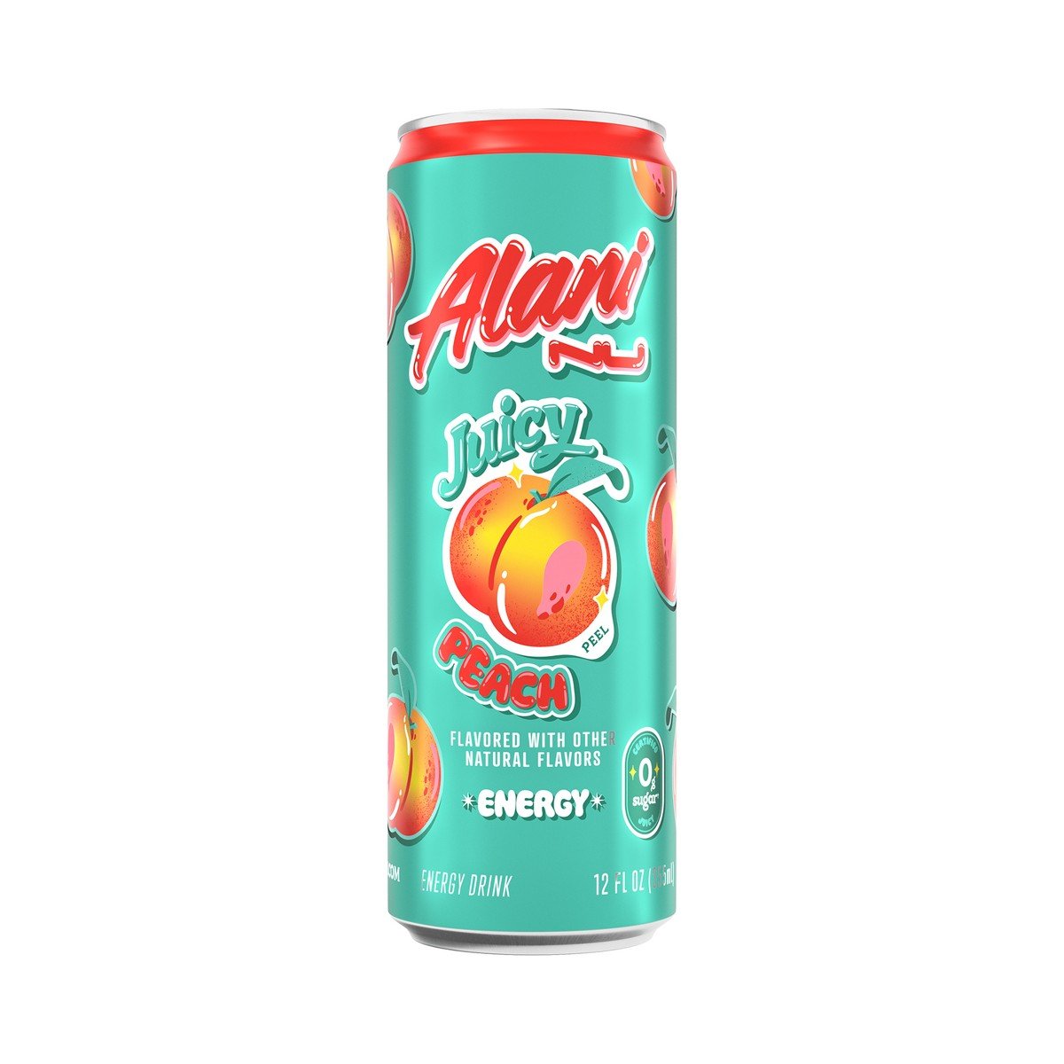 GUEST_67486fd4-5162-40ec-a210-c71df77c77af.jpg Alani Juicy Peach Energy Drink - 12 fl oz: Caffeinated - Image 1