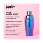 Blush Mirage Rainbow Cocktail Shaker for Margarita, Martini, Bar Gifts for Women, Girls Night, Stainless Steel, Built-in Strainer & Jigger Cap, 20 oz - Image 3