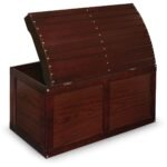 Badger Basket Hardwood Barrel Top Toy Chest - Cherry - Image 5