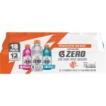 Gatorade Zero Mixed Flavor Variety Pack Sports Drink - 18pk/12 fl oz Bottles: Non-Caffeinated, Sugar-Free
