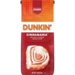 Dunkin’ Cinnamania Flavored Ground Coffee - 11oz: Arabica Beans, Medium Roast
