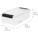 IRIS 6 Qt Stackable Plastic Storage Bins with Lids, 10Pk - Image 3