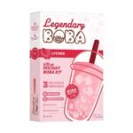 Legendary Boba Instant Boba Fruit Tea Kit Lychee Fruit - 8oz: Non-Caffeinated