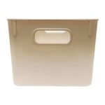 Isaac Jacobs 2pk 7"x8.11" Decorative Storage Ombre Bin Tan - Image 5