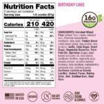 Lenny & Larry's Chewy Soft Baked Vegan, Non-GMO, High Fiber Protein Cookie - Birthday Cake - Plant Protein - 16g Protein - 4oz/12pk - Image 6