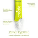 Create Wellness Creatine + Electrolytes Mix Monohydrate Stick Packs NSF Certified for Sport - Lemon Lime - 12ct - Image 5