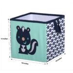 Bacati - Emma Aztec Design Racoon Coral/Mint/Navy Storage Box Small - Image 4