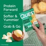 Quest Nutrition White Macadamia Nut Cookies - Chocolate - 12ct: Ready to Eat, Protein Cookie, 12 Bars, 1.53oz Each - Image 5