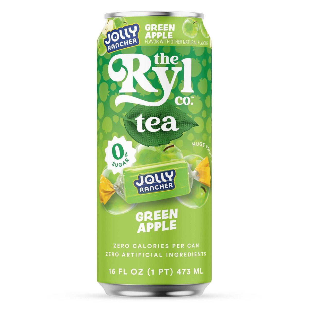 GUEST_6a92612e-4b69-494d-9078-e4571b77f4f1.jpg Ryl Tea Jolly Rancher Green Apple - 16 fl oz: Caffeinated - Image 1