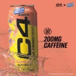 C4 Performance Jolly Rancher Peach Energy Drink, 16 fl oz: Caffeinated - Image 2