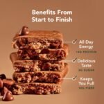 ALOHA Chocolate Chip Cookie Dough Plant-Based Protein Bars - 14g Protein - 9.88oz/5ct - Image 6