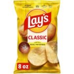 Lay's Classic Potato Chips - 8oz: Gluten-Free, No Artificial Flavors