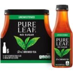 Pure Leaf Unsweetened Iced Tea - 6pk/16.9oz Bottles: No Artificial Colors, No Preservatives, Caffeinated
