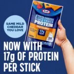 Kraft Natural Cheese Reduced Fat Mild Cheddar Protein Big Stick - 10oz - Image 2