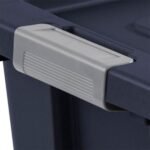 Sterilite Tuff1 30 Gal Plastic Storage Tote Bin w/Latching Lid, Blue (16 Pack) - Image 5