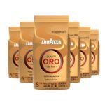 Lavazza Qualità Oro Whole Bean Coffee, Medium Roast, 100% Arabica, 2.2 lb Bag (Pack of 6)