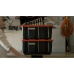 IRIS 27 Gal/108 Qt Large All-Weather Heavy-Duty Stackable Storage Plastic Bin Tote Container with Quick Snap Lid, 4Pk - Image 2