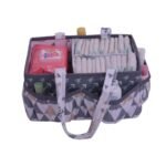 Bacati - Woodlands Gray/Beige Neutral Cotton Nursery Storage Caddy - Image 4