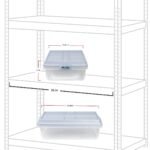 Hefty 40qt Clear Plastic Storage Bin with Gray HI-RISE Stackable Lid: Under Bed Utility Totes, Locking Handles, Snap Closure - Image 5