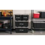 IRIS 11.5 Gal/46 Qt Heavy-Duty Stackable Plastic Holiday Storage Bin Tote Container with Quick Snap Lid, 4Pk - Image 2