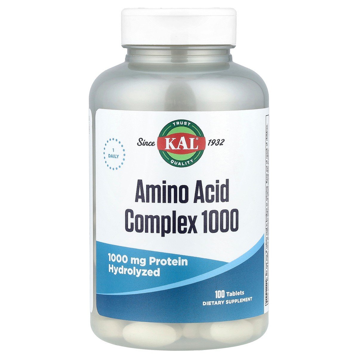GUEST_7050e763-bcdb-40ed-980e-9afdd99f03fb.jpg KAL Amino Acid Complex 1000, 100 Tablets - Image 1