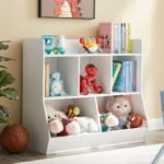 BALHAM TRADE-Toy Storage Organizer with Bookshelf Ideal for Children's Room Playroom Natural 15.5"D x 35.8"W x 31.5"H - Image 2