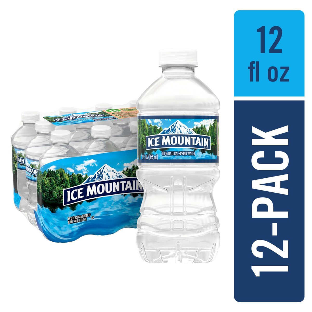 GUEST_712ba55f-9e91-45cb-9cb1-1c4ea77e399d.jpg Ice Mountain Spring Water - 12 Pack/12 Fl Oz, Plastic Bottles: Non-Caffeinated - Image 1