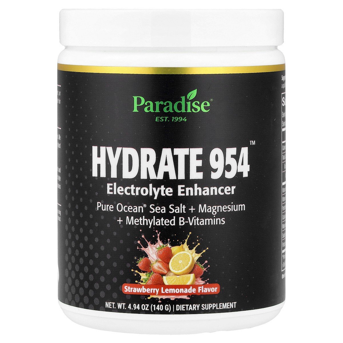 GUEST_71e5a49e-ba41-460c-b0cb-1f030efbed1b.jpg Paradise Herbs Hydrate 954™, Electrolyte Enhancer, Strawberry Lemonade, 4.94 oz (140 g) - Image 1