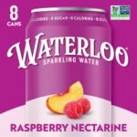 Waterloo Raspberry Nectarine Sparkling Water - 8pk/12 fl oz Cans: Non-Caffeinated - Image 5