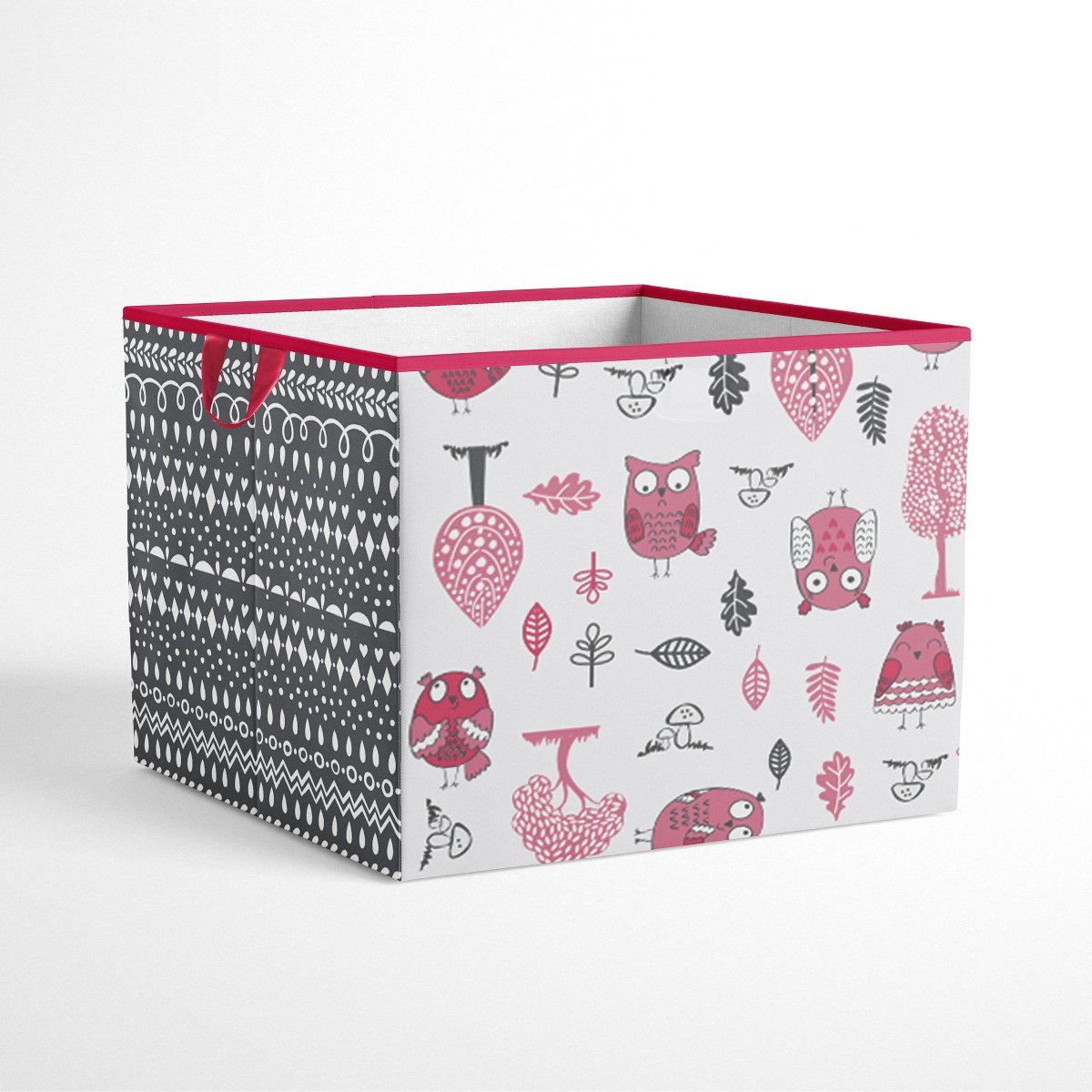 GUEST_73496ebd-1eac-4200-9112-dba7650f25b4.jpg Bacati - Owls Pink/Gray Girls Cotton Storage Box Large - Image 1