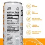 LMNT Zero Sugar Orange Electrolyte Drink - 4pk/12 fl oz Cans - Image 3