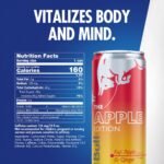 Red Bull Apple Edition Energy Drink - Fuji Apple & Ginger - 12 fl oz: Low Fat, Caffeinated - Image 2