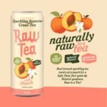 Raw Tea Sparkling Green Tea with Peach Jasmine - 11 fl oz Can - Image 6