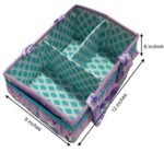 Bacati - Paisley Aqua/Lilac Storage Caddy - Image 5