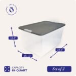 HOMZ, Secure Latch, Large Plastic Storage Bins for Organization Multipack - Image 4