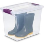 Sterilite 27 Qt ClearView Latch Box 18 Pack, Stackable Storage Bins with Lids, Clear Plastic Organizers for Clothes, Shoes & More - Image 3